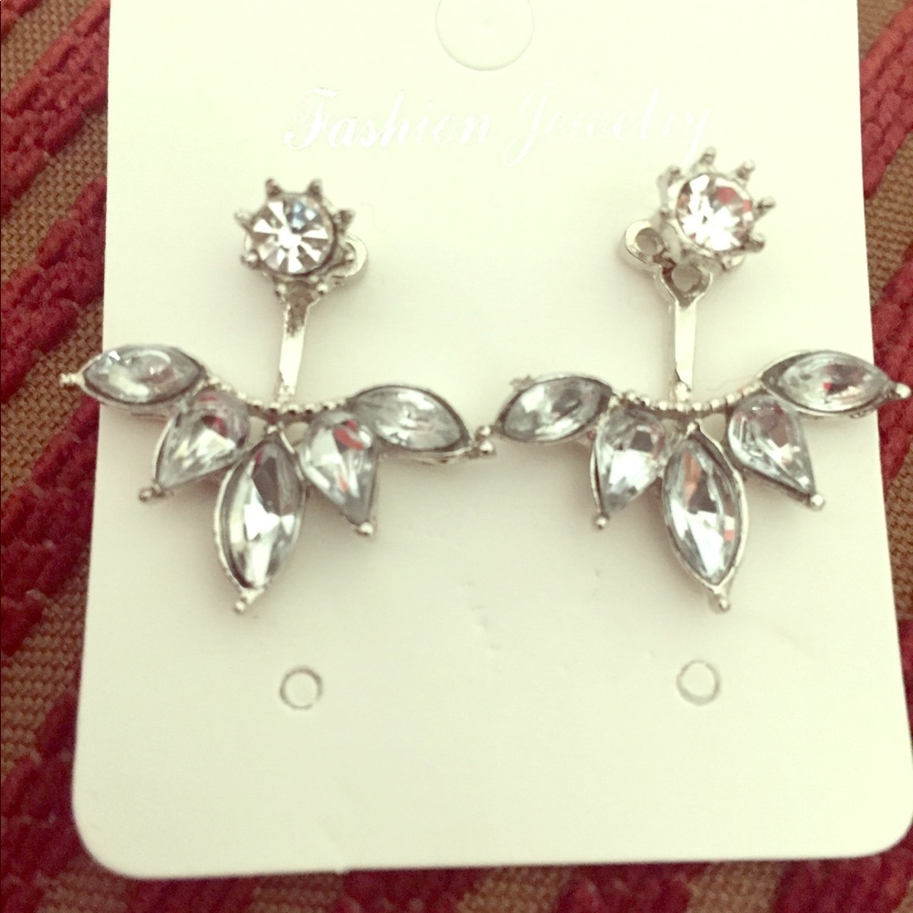 Silver with clear stones